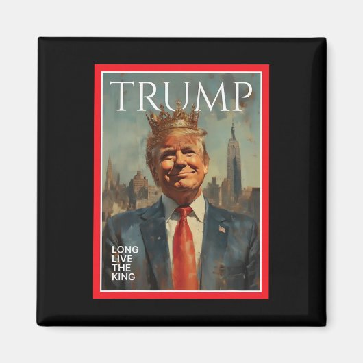 ドナルド・トランプ大統領 万歳 マグネット (正面)