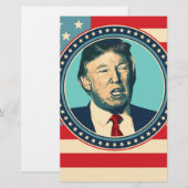 ドナルド・トランプ大統領 便箋 (正面/裏面)