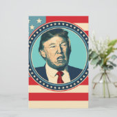 ドナルド・トランプ大統領 便箋 (スタンド正面)