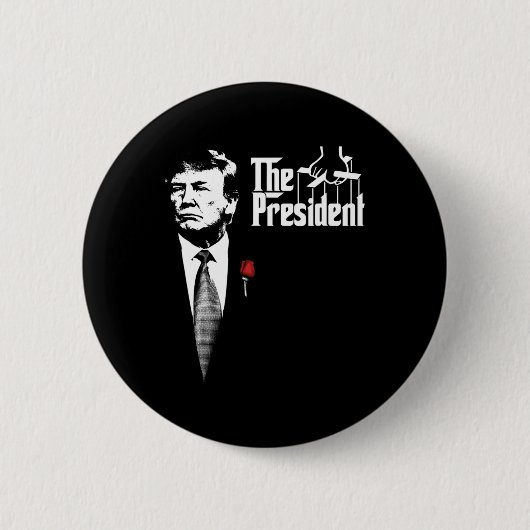 ドナルド・トランプ大統領 映画ポスター 流行 缶バッジ (正面)