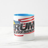 ドナルド・トランプ大統領(髪を持つ)マグ マグカップ (中央)