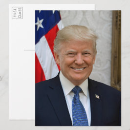 ドナルド・トランプ大統領 2017 ポートレート 大型ポストカード 招待状