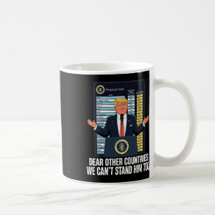 ドナルド・トランプ大統領 2025 関税 我慢ならない コーヒーマグカップ