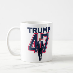 ドナルド・トランプ大統領 47 トランプ勝利 2024 トランプ コーヒーマグカップ
