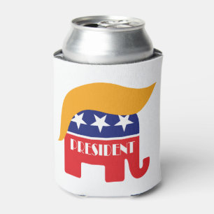ドナルド・トランプ大統領 - GOP象の髪型 缶クーラー