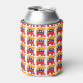 ドナルド・トランプ大統領 - GOP象の髪型 缶クーラー (缶正面)