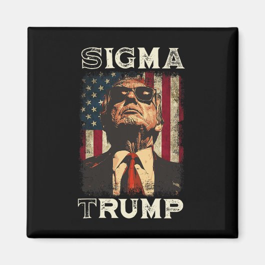 ドナルド・トランプ大統領 – Sigma Trump マグネット (正面)