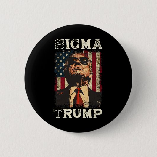 ドナルド・トランプ大統領 – Sigma Trump 缶バッジ (正面)