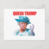 ドナルド・トランプ女王トランプ葉書 ポストカード (正面)