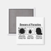 ドナルド・トランプ寄生虫に用心 マグネット (正面/裏面)