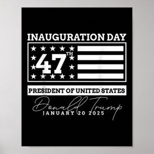 ドナルド・トランプ就任式の日2025年男性女性の子供 ポスター
