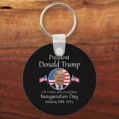 ドナルド・トランプ就任式の日2025 47th米国の大統領 キーホルダー (正面)