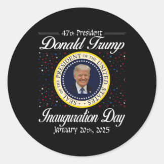 ドナルド・トランプ就任式の日2025 47th米国の大統領 ラウンドシール