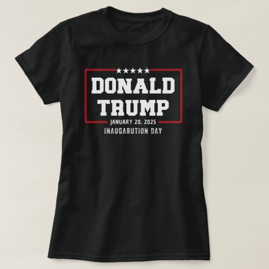 ドナルド・トランプ就任式2025年47人目の大統領 Tシャツ (デザイン正面)