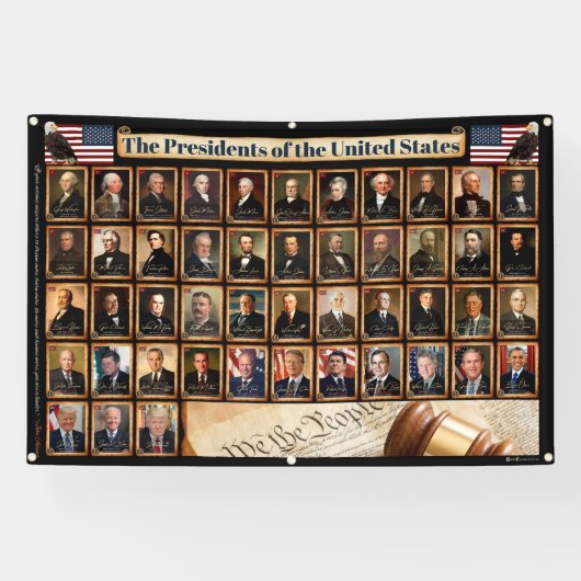 ドナルド・トランプ屋外バナーを持つ47の米国大統領 横断幕 (横)