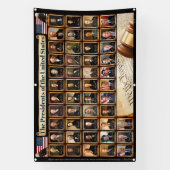 ドナルド・トランプ屋外バナーを持つ47の米国大統領 横断幕 (縦)