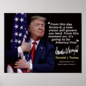 ドナルド・トランプ引用文ポスター8" x 11.5" ポスター (正面)