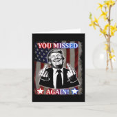 ドナルド・トランプ恋しく思 – 再びお前！ カード (黄色い花)