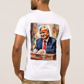 ドナルド・トランプ恋しく思、私のTシャツの選挙投票 Tシャツ (裏面)