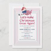ドナルド・トランプ愛国心が再びクリスマスを素晴らし作る 招待状 (正面)