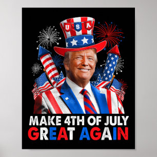 ドナルド・トランプ愛国花火7月Gの4日を作る ポスター