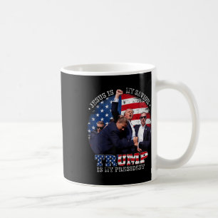 ドナルド・トランプ戦イエスは私の救い主トランプは私 コーヒーマグカップ