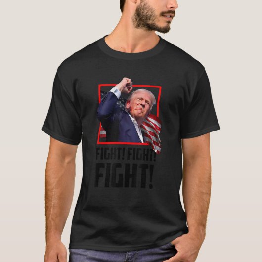 ドナルド・トランプ戦闘戦闘機サポーターAm Tシャツ (正面)
