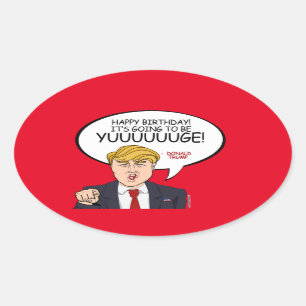 ドナルド・トランプ挨拶 – ハッピーバースデー-.png 楕円形シール