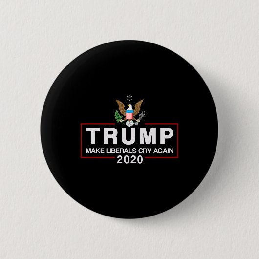ドナルド・トランプ支持 選挙 共和党 GOP 缶バッジ (正面)