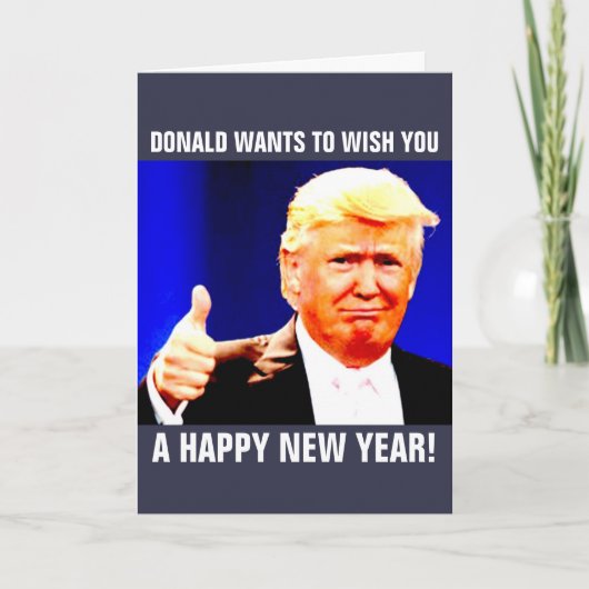 ドナルド・トランプ新年のグリーティングカード シーズンカード (正面)