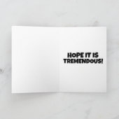 ドナルド・トランプ新年のグリーティングカード シーズンカード (内部)