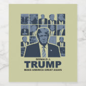 ドナルド・トランプ時代 ワインラベル (シングルラベル)