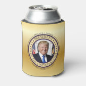 ドナルド・トランプ最高司令官金ゴールド 大統領の 缶クーラー (缶裏面)
