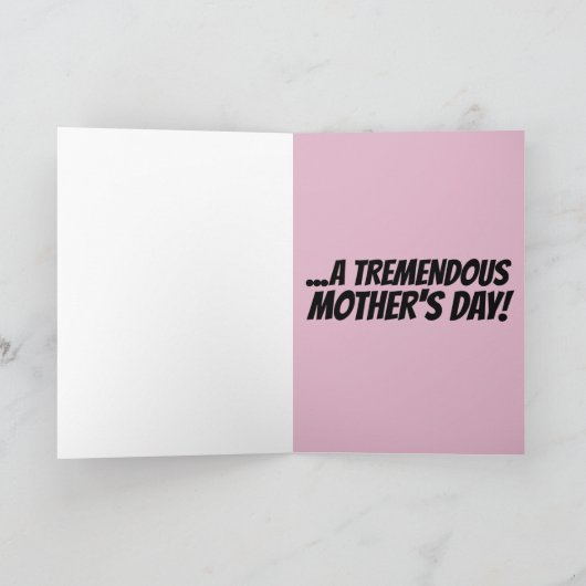 ドナルド・トランプ母の日のカード、途方もない! シーズンカード (内部)