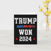 ドナルド・トランプ氏が2024年に当選47人目の大統領 カード (黄色い花)