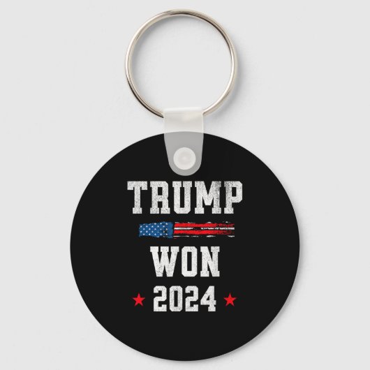 ドナルド・トランプ氏が2024年に当選47人目の大統領 キーホルダー (正面)