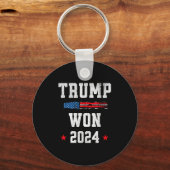 ドナルド・トランプ氏が2024年に当選47人目の大統領 キーホルダー (正面)