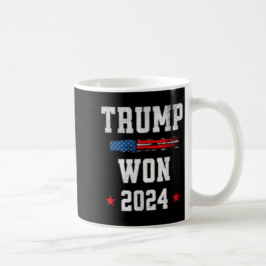 ドナルド・トランプ氏が2024年に当選47人目の大統領 コーヒーマグカップ (右)