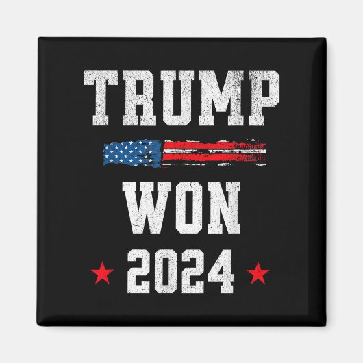 ドナルド・トランプ氏が2024年に当選47人目の大統領 マグネット (正面)