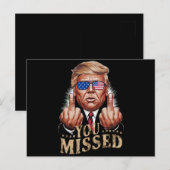 ドナルド・トランプ氏の米国大統領選挙を見逃した ポストカード (正面/裏面)