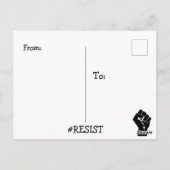 ドナルド・トランプ氏ははがきを言った ポストカード (裏面)