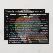 ドナルド・トランプ氏ははがきを言った ポストカード (正面/裏面)