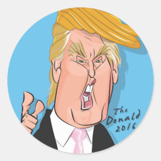 ドナルド・トランプ漫画のステッカー ラウンドシール