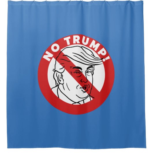 ドナルド・トランプ禁止 シャワーカーテン (正面)