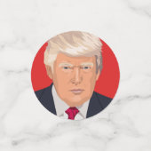 ドナルド・トランプ第45代大統領統一された州国旗 コンフェッティ (スモール正面)