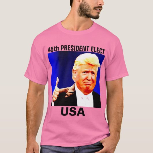 ドナルド・トランプ第45代大統領、アディダスTシャツ Tシャツ (正面)