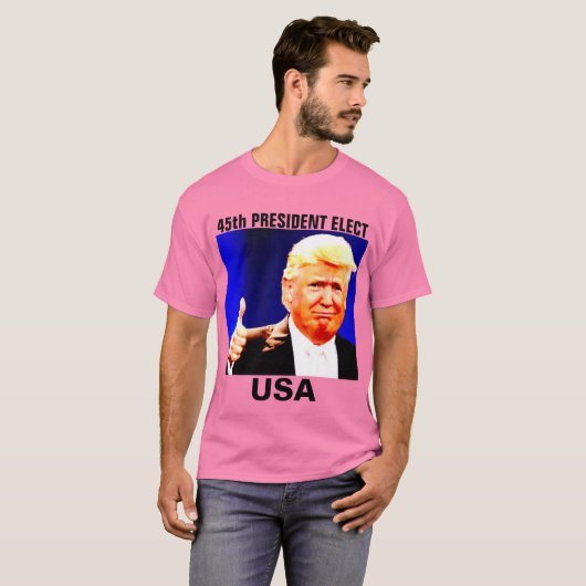 ドナルド・トランプ第45代大統領、アディダスTシャツ Tシャツ (正面フル)