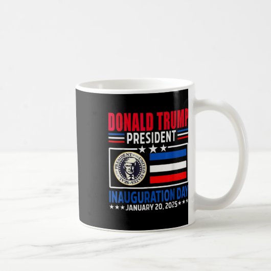 ドナルド・トランプ第47代大統領就任式の日1月 コーヒーマグカップ (右)