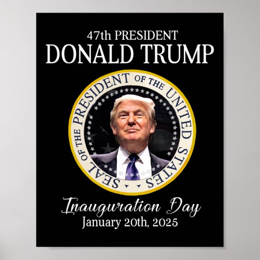 ドナルド・トランプ第47代大統領就任式2025 サポート ポスター (正面)