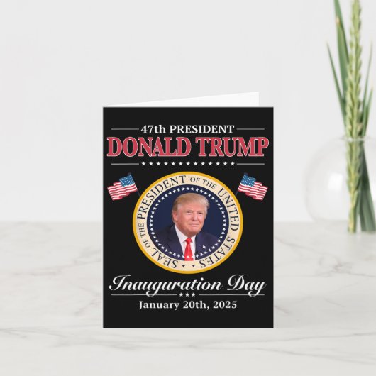 ドナルド・トランプ第47代大統領就任式2025 Supp カード (正面)